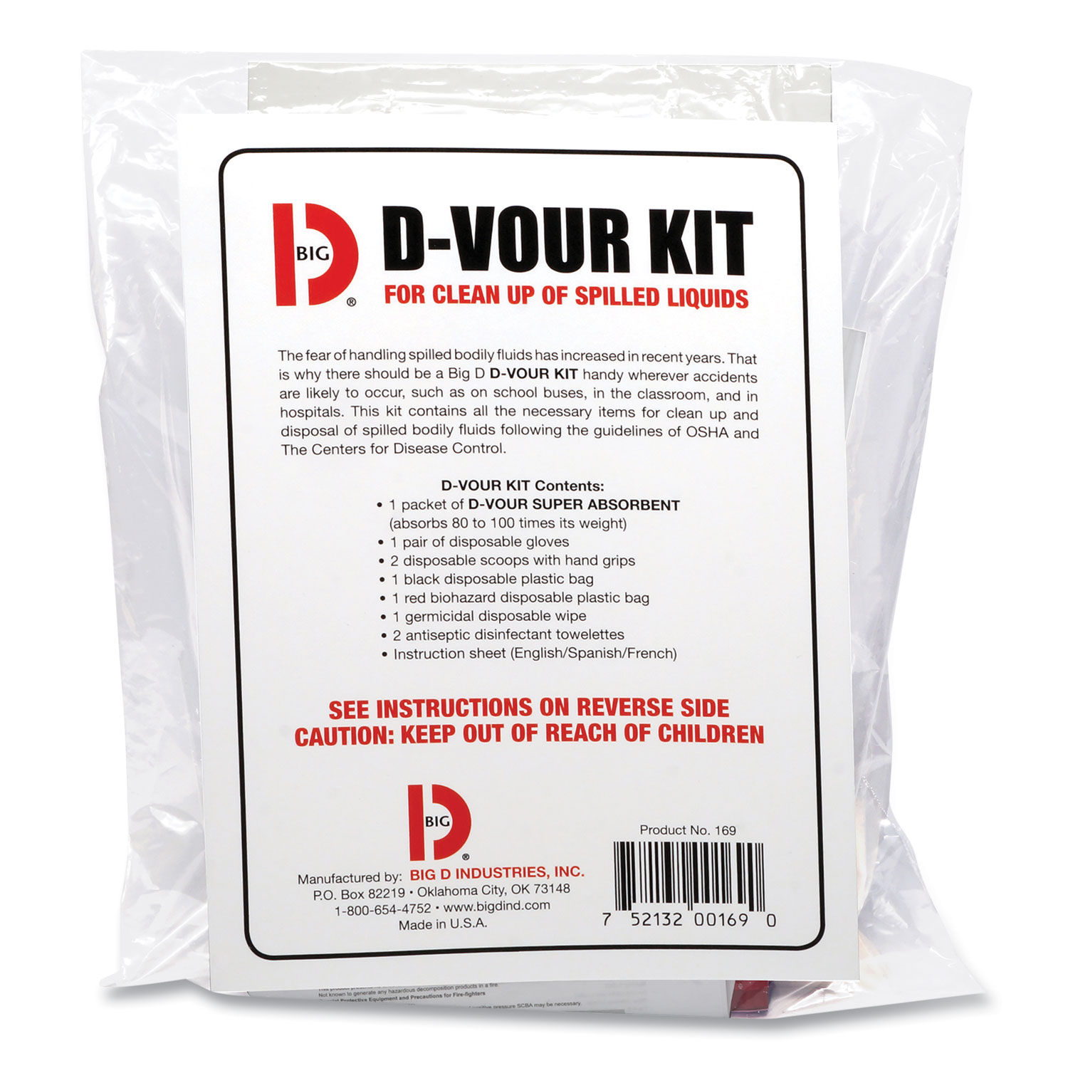 D'vour Clean-up Kit by Big D Industries BGD169