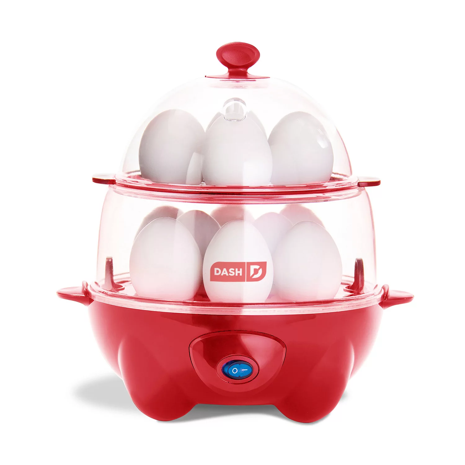 Dash Deluxe Rapid Egg Cooker， 12 Egg - Red