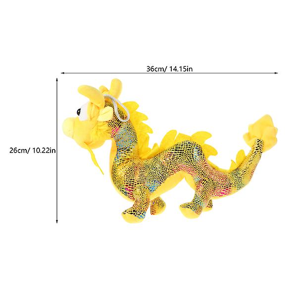 Stuffed Dragon Doll Adorable Zodiac Chinese Dragon Doll New Year Plush Doll Ornament