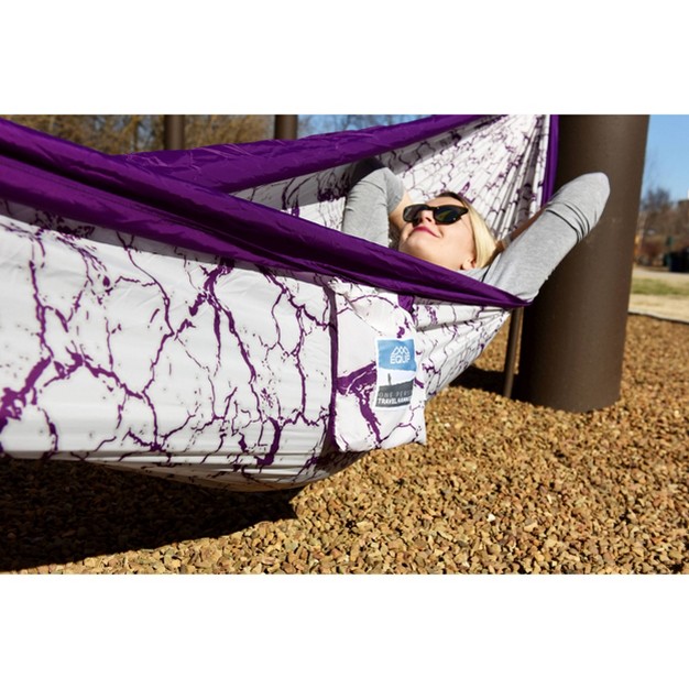 Equip 1 Person Travel Hammock Purple Lightning