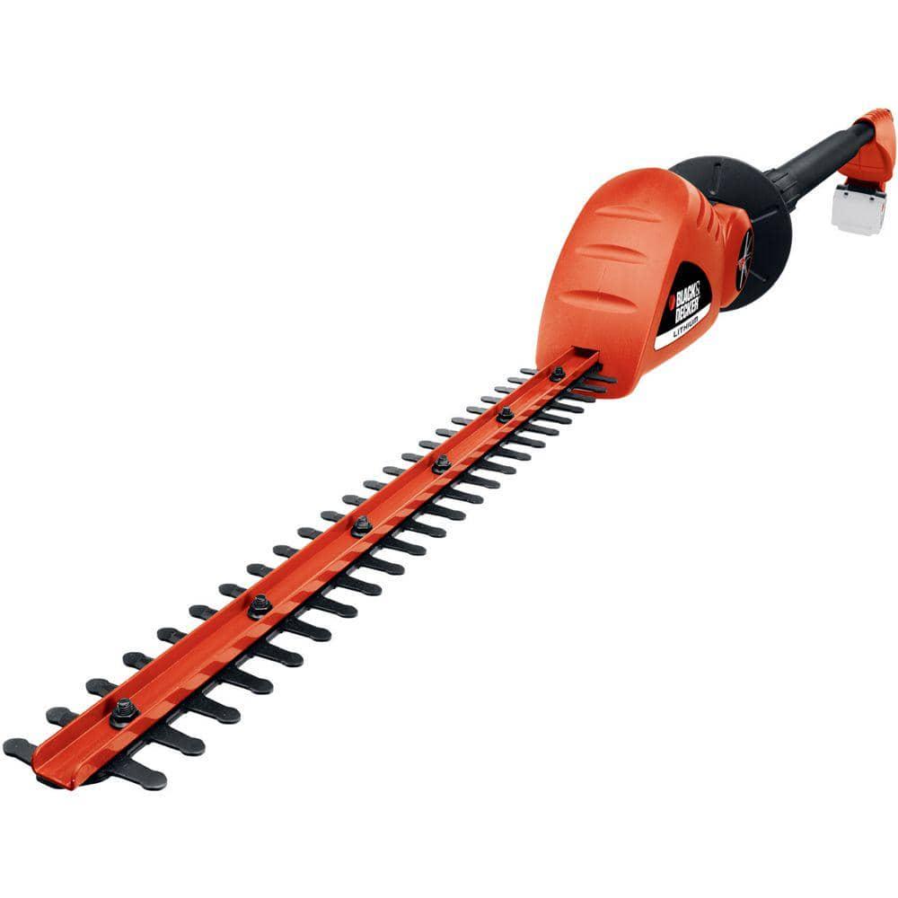 BLACKDECKER 20V MAX Cordless Battery Powered Pole Hedge Trimmer Kit with