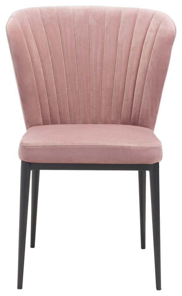 Tolivere Dining Chair (Set of 2) Pink   Midcentury   Dining Chairs   by Furniture East Inc.  Houzz