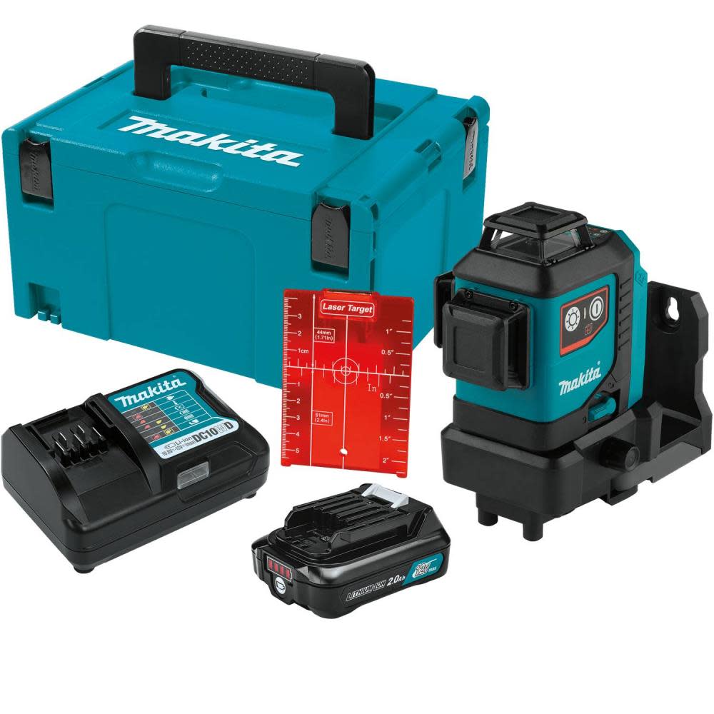 Makita 12V max CXT Self Leveling 360 3 Plane Red Laser Kit SK700DNAJ from Makita