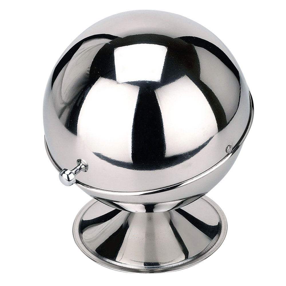 Stainless steel spherical sugar cup flip seasoning potcube sugar cup sugar pot flavor cup home reversible storage tank