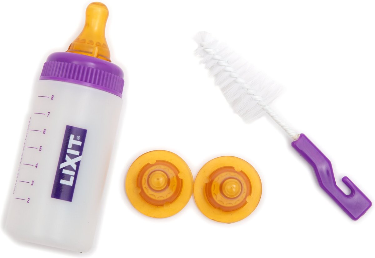 Lixit Baby Small Animal Bottle Nursing Kit， 4-oz bottle