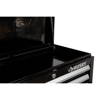 Husky 26 in. W x 12 in. D Standard Duty 4-Drawer Top Tool Chest in Gloss Black HKST98065BK