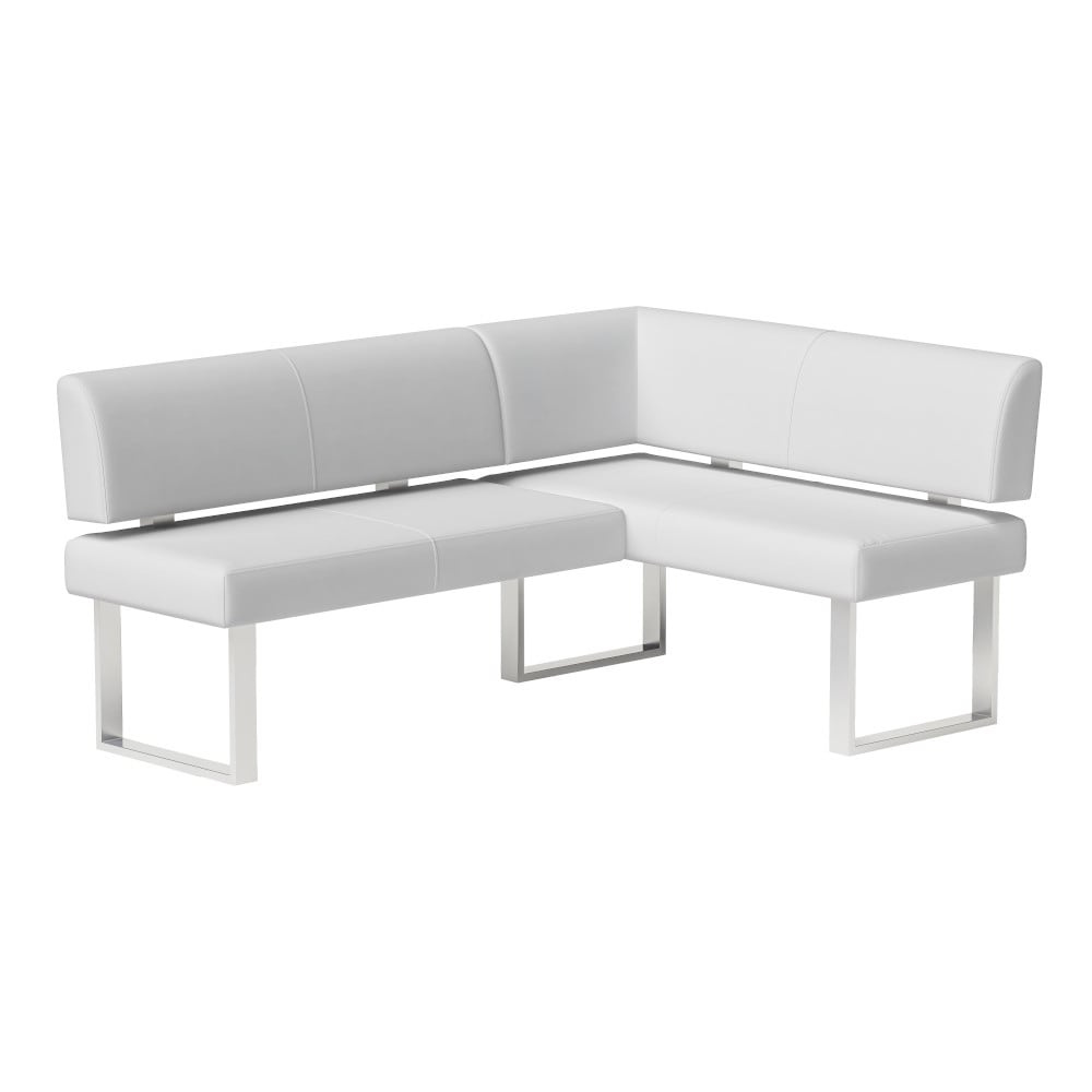 Somette Leah White 2 Piece Dining Set with Nook