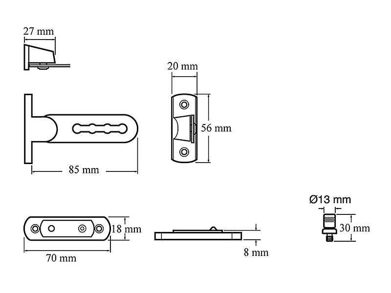 Yale Locks P117 Ventilation Window Lock White Finish Pack of 1 YALP117WE