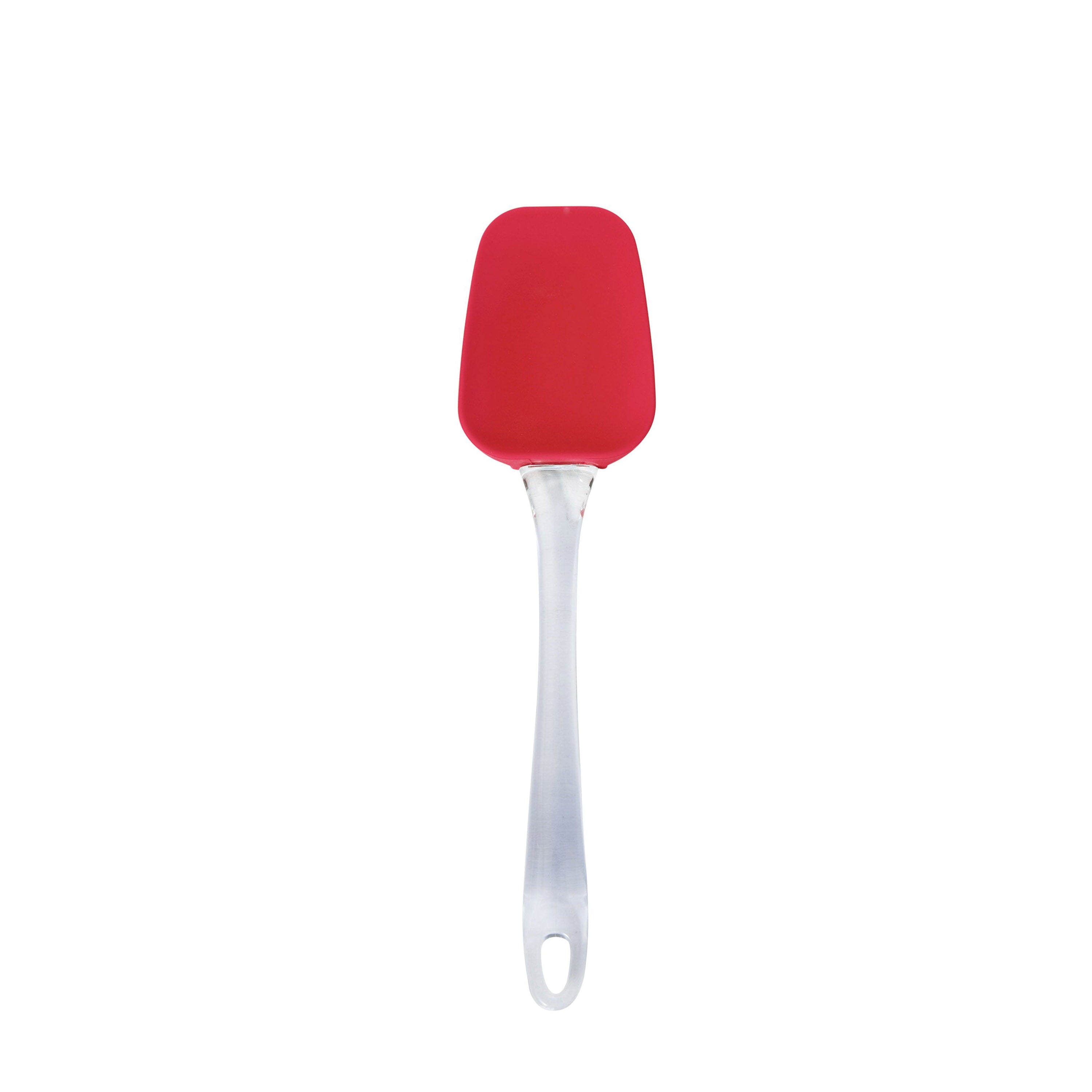 Farberware 4-Piece Whisk, Spatula, Spoon Spatula and Basting Brush Silicone Set in Red