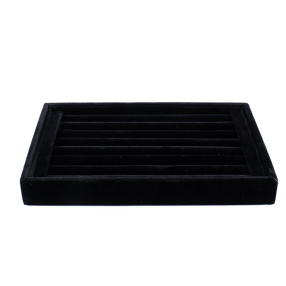 Ring Jewellery Display Storage Box Tray Case Organiser For Tie Clip Earrings