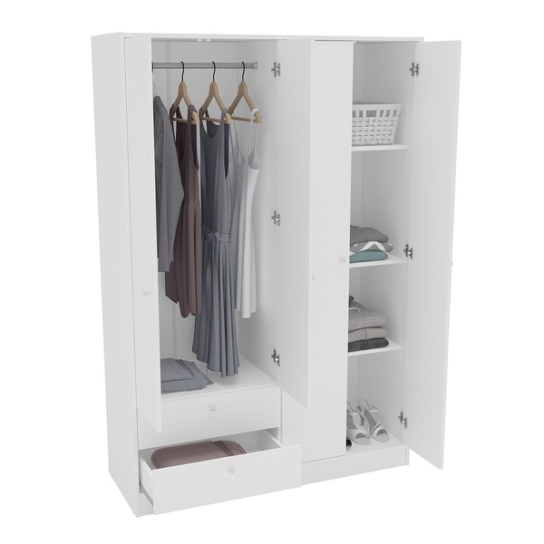 Polifurniture Denmark 4 Door / 2 Drawer Wardrobe - - 35891875