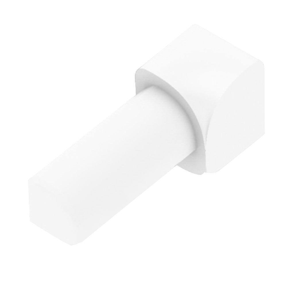 Schluter Systems Rondec Bright White Color-Coated Aluminum 516 in. x 1 in. Metal 90 Degree Inside Corner IDRO80BW