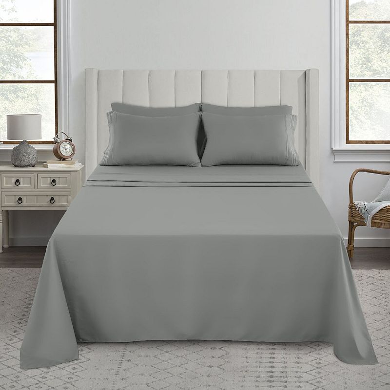 Microfiber Solid Bed Sheet Set - Lux Decor Collection