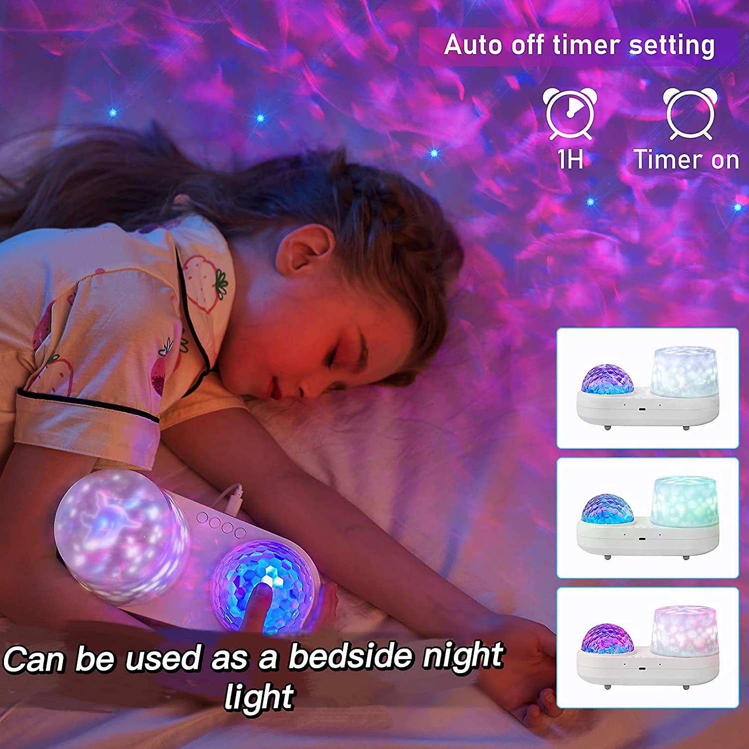 Baicccf Ocean Night Light Projector， Kids Galaxy Projector For Bedroom， Nebula Star Projector With Usb Cable， 360 Degree Rotation Kid Night Light Lamp