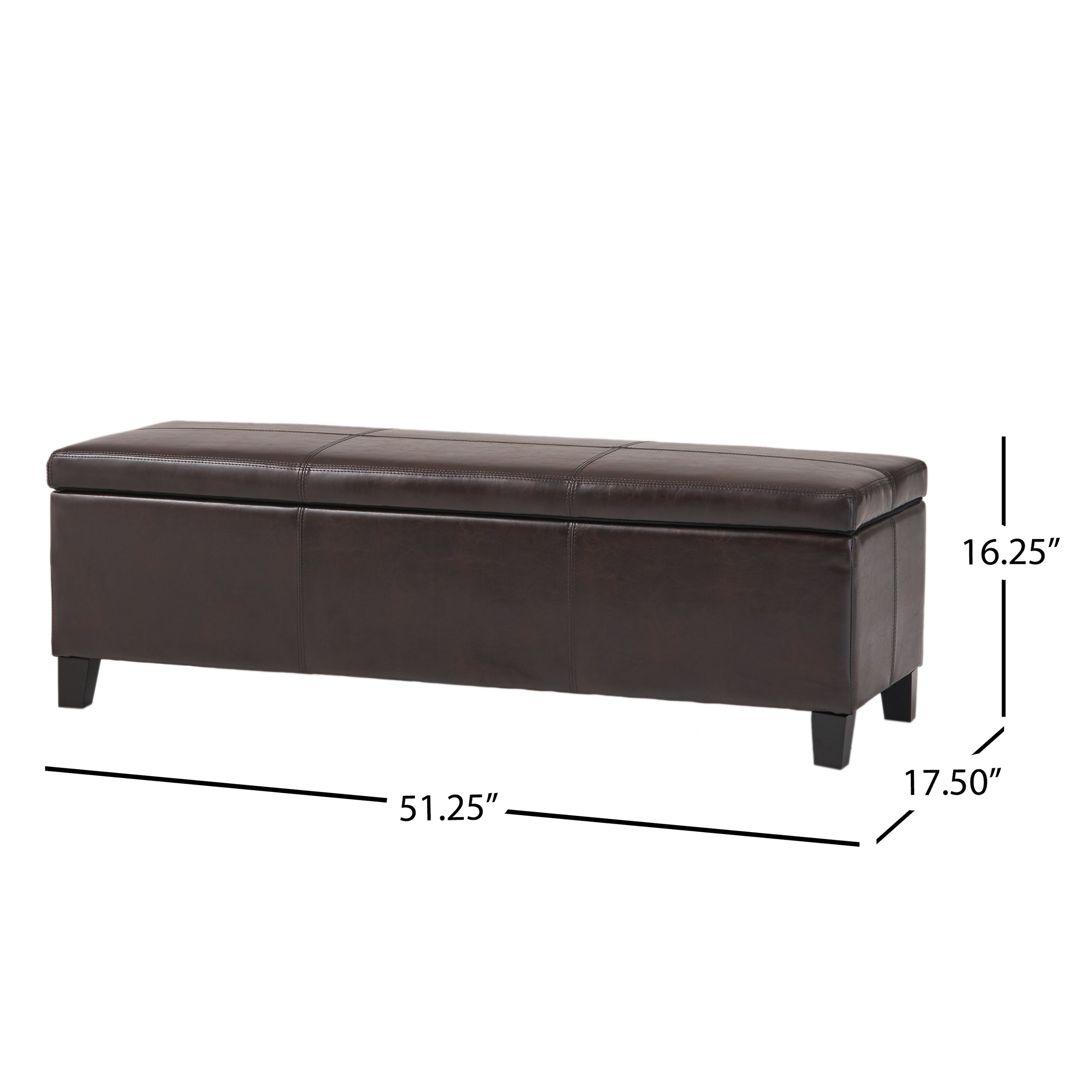 Rupert Upholstered Storage Ottoman Bench