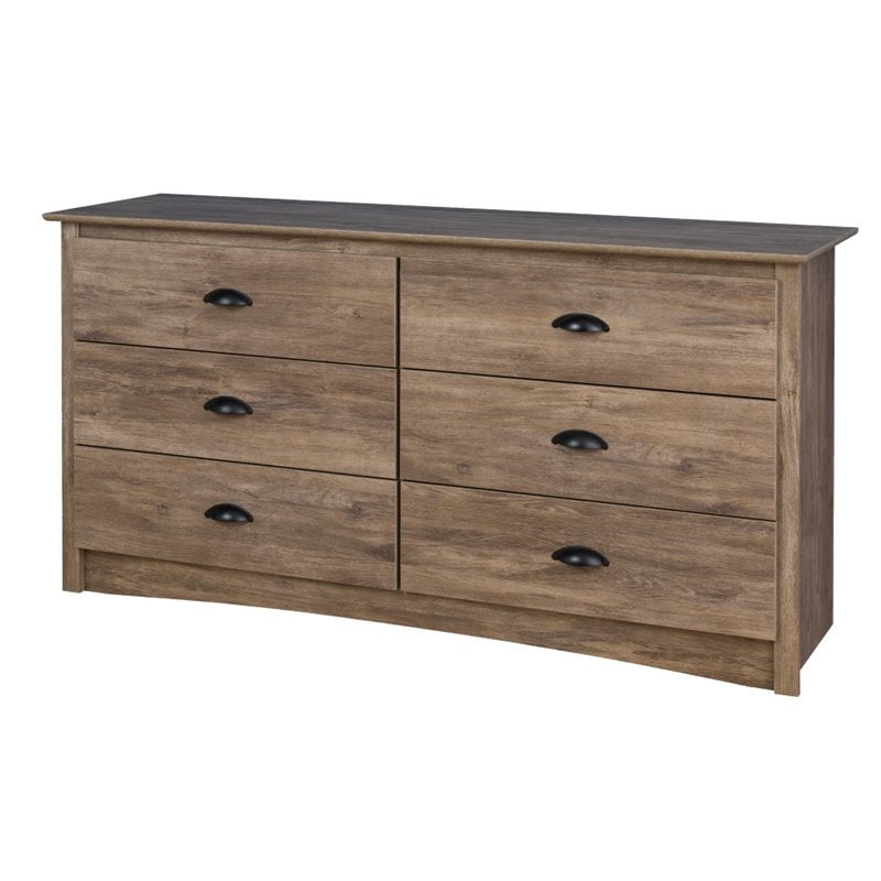 Home Square 3-Piece Set with 2 3-Drawer Nightstands & 6-Drawer Dresser