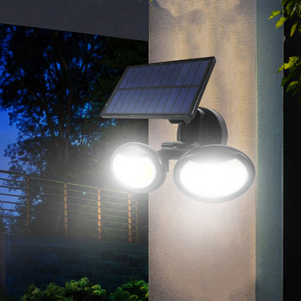 Aolyty Solar Lights Outdoor Motion Sensor Lights 108 COB Leds Flood Light， 6500K Solar Security Waterproof Wall Light for Garden Garage Yard