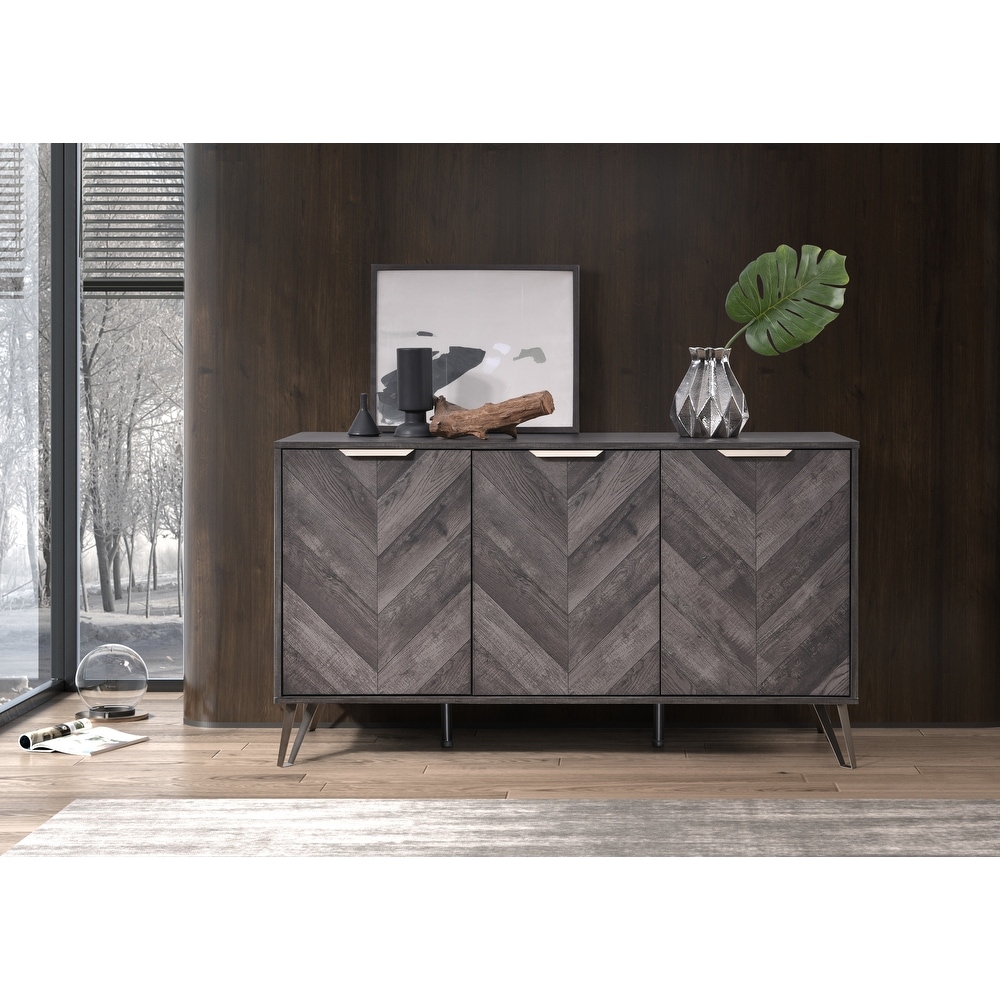 Armitage Modern 3 Door Sideboard Buffet Cabinet