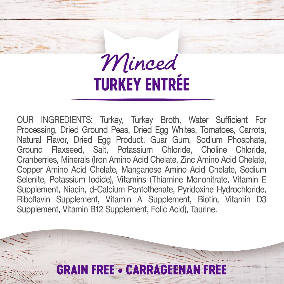 Wellness Minced Turkey Entree Grain-Free Canned Cat Food