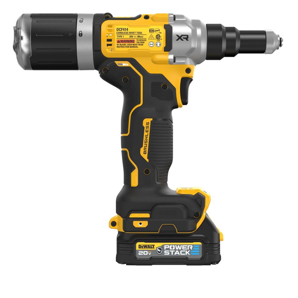 DEWALT 20V MAX XR Cordless 1/4 in Rivet Tool 5Ah Kit DCF414GE2 from DEWALT