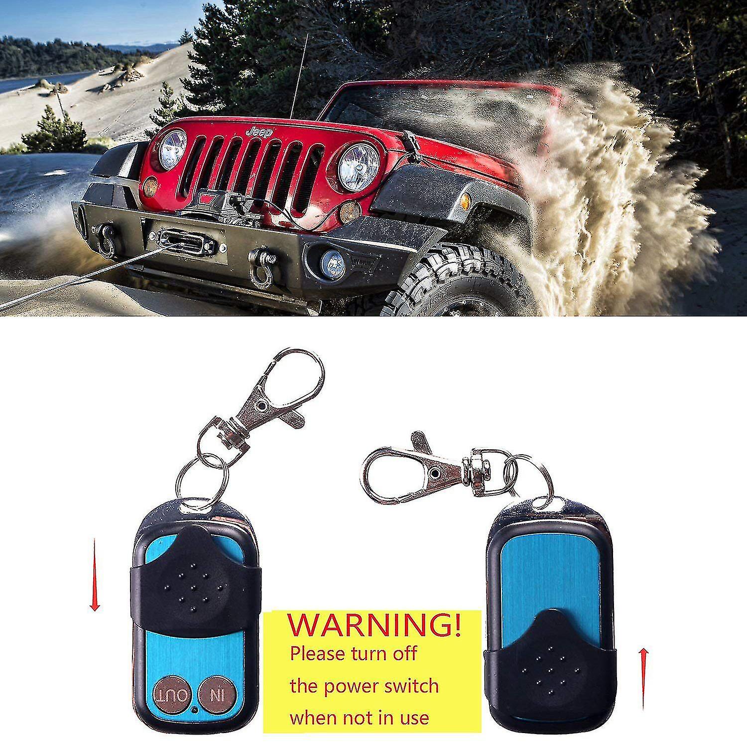 12v 12volt 50ft Winch Wireless Remote Control Set Z