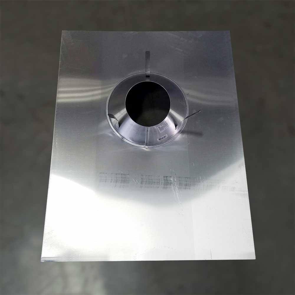 Gibraltar Building Products 4 in. Aluminum Code Cap Base Vent Pipe Flashing CC4B