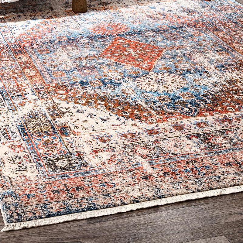 nuLOOM Farley Medallion Fringe Rug