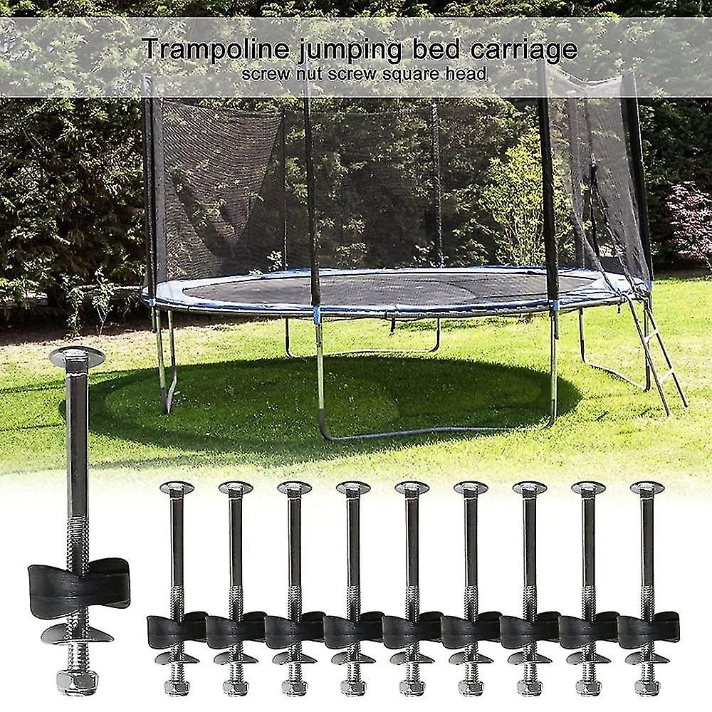 Trampoline Screws Kits， 12pcs Galvanized Steel Trampoline Screws Fixing Accessories For Trampoline