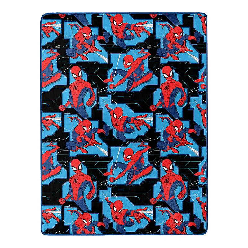 Marvel Spider-Man Geo Spider Silk Touch Throw Blanket