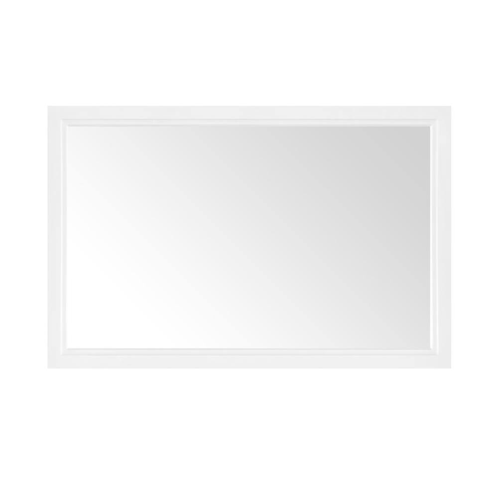 Home Decorators Collection Sandon 46.00 in. W x 30.00 in. H Framed Rectangular Bathroom Vanity Mirror in White Sandon MR-W