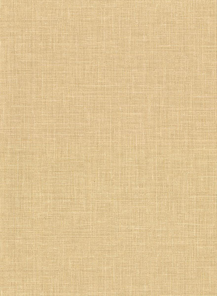 Upton Wheat Faux Linen Wallpaper from the Main Street Collection