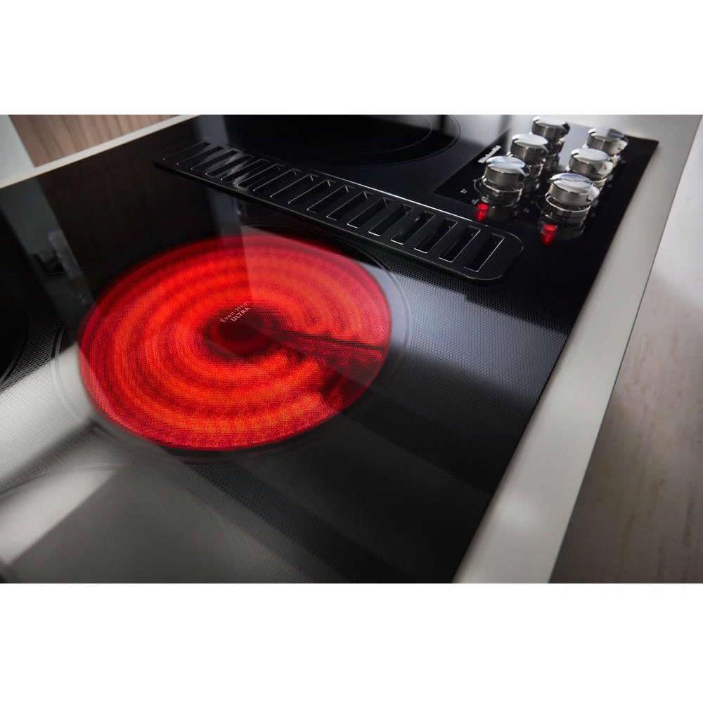 KitchenAid 30-inch Built-in Electric Cooktop with Even-Heat�Element KCED600GBL