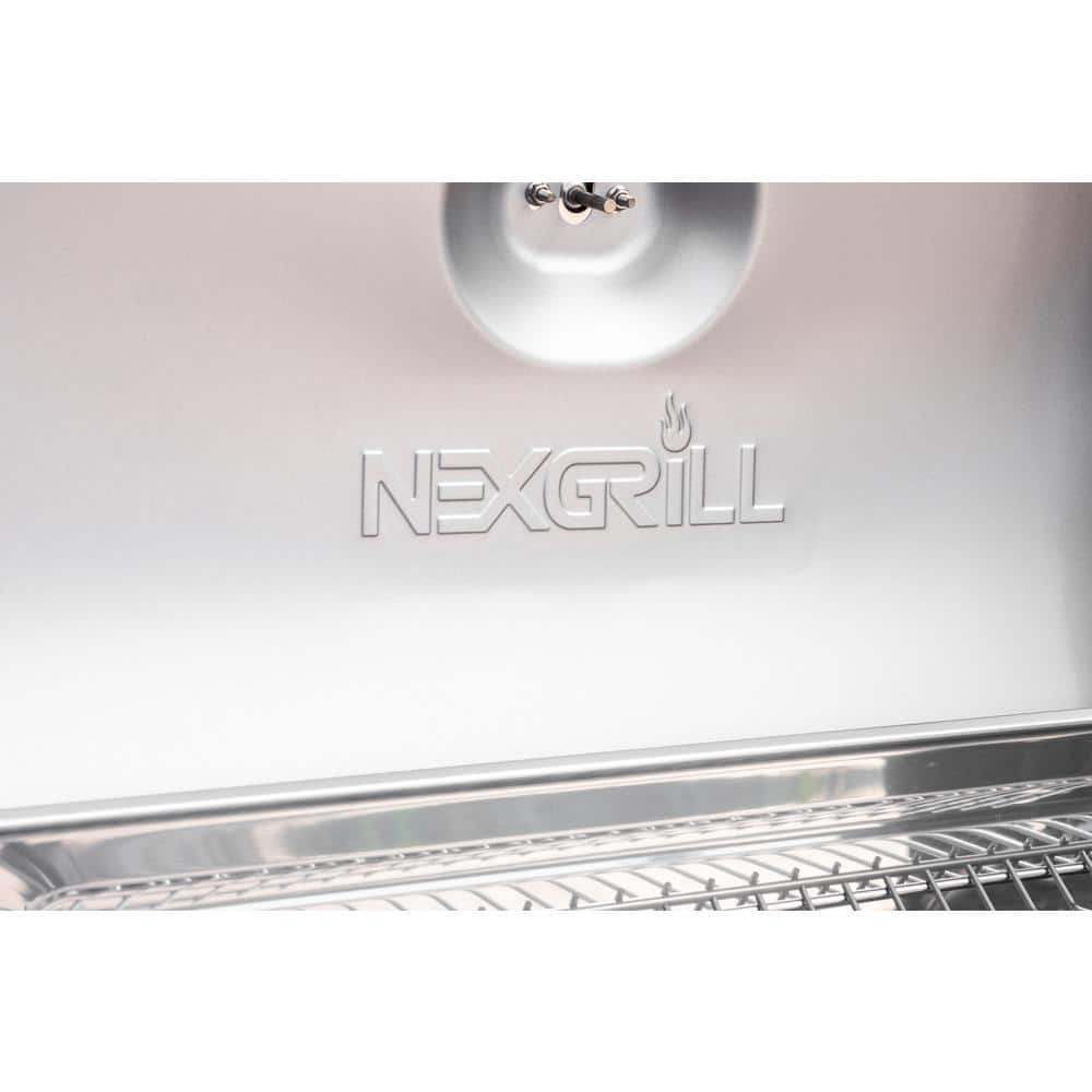 Nexgrill 4-Burner Propane Gas Grill in Stainless Steel with Side Burner 720-0830X