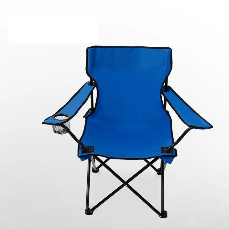 Wholesale Outdoor Double Oxford Fabric Folding Camping Chair with Cup Holder for Fishing  Hiking