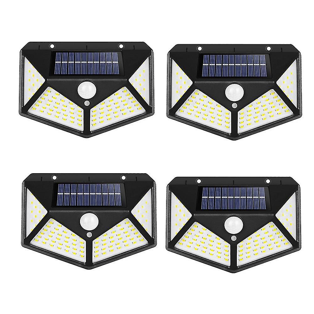 4pack Solar Led Light Outdoor Solar Light Pir Motion Sensor Wall Light Waterproof Solar Powered Sunlight For Garden