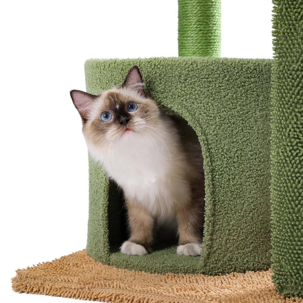 Foobrues Cactus Cat Tree Hammock Perch Condo PSL-23170789