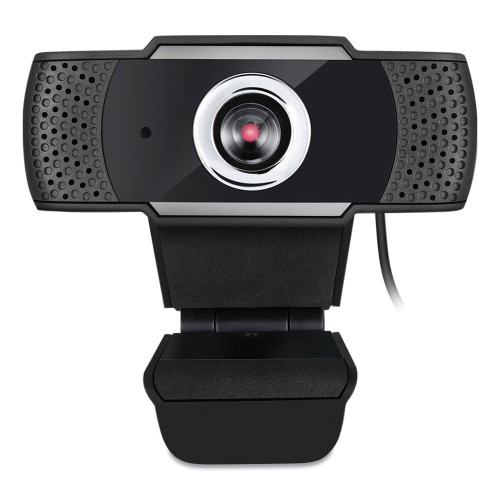 Adesso CyberTrack H4 1080P HD USB Manual Focus Webcam with Microphone， 1920 Pixels x 1080 Pixels， 2.1 Mpixels， Black