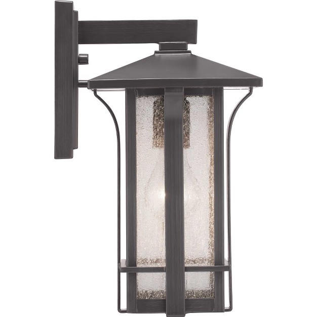 Progress Lighting Cullman 1 light Outdoor Small Wall Lantern Antique Bronze Seeded Glass Shade