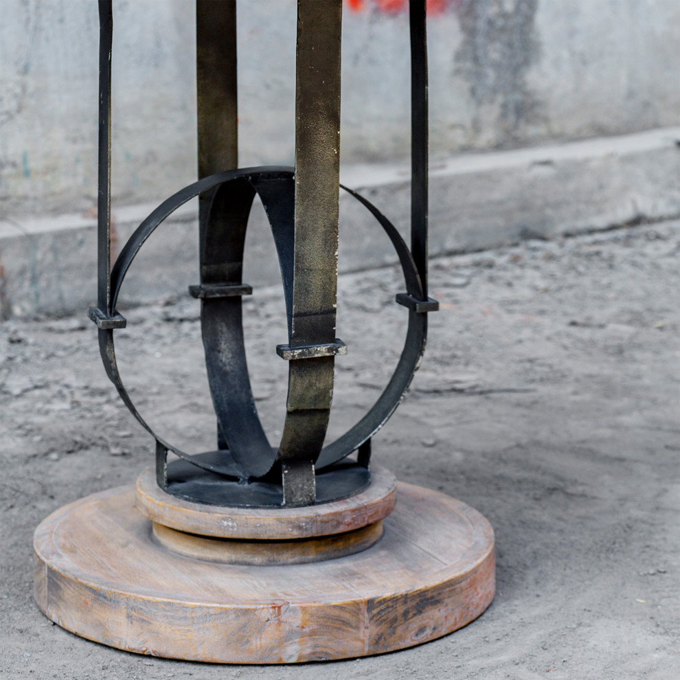 Sydney Light Oak Accent Table   Industrial   Side Tables And End Tables   by Ownax  Houzz