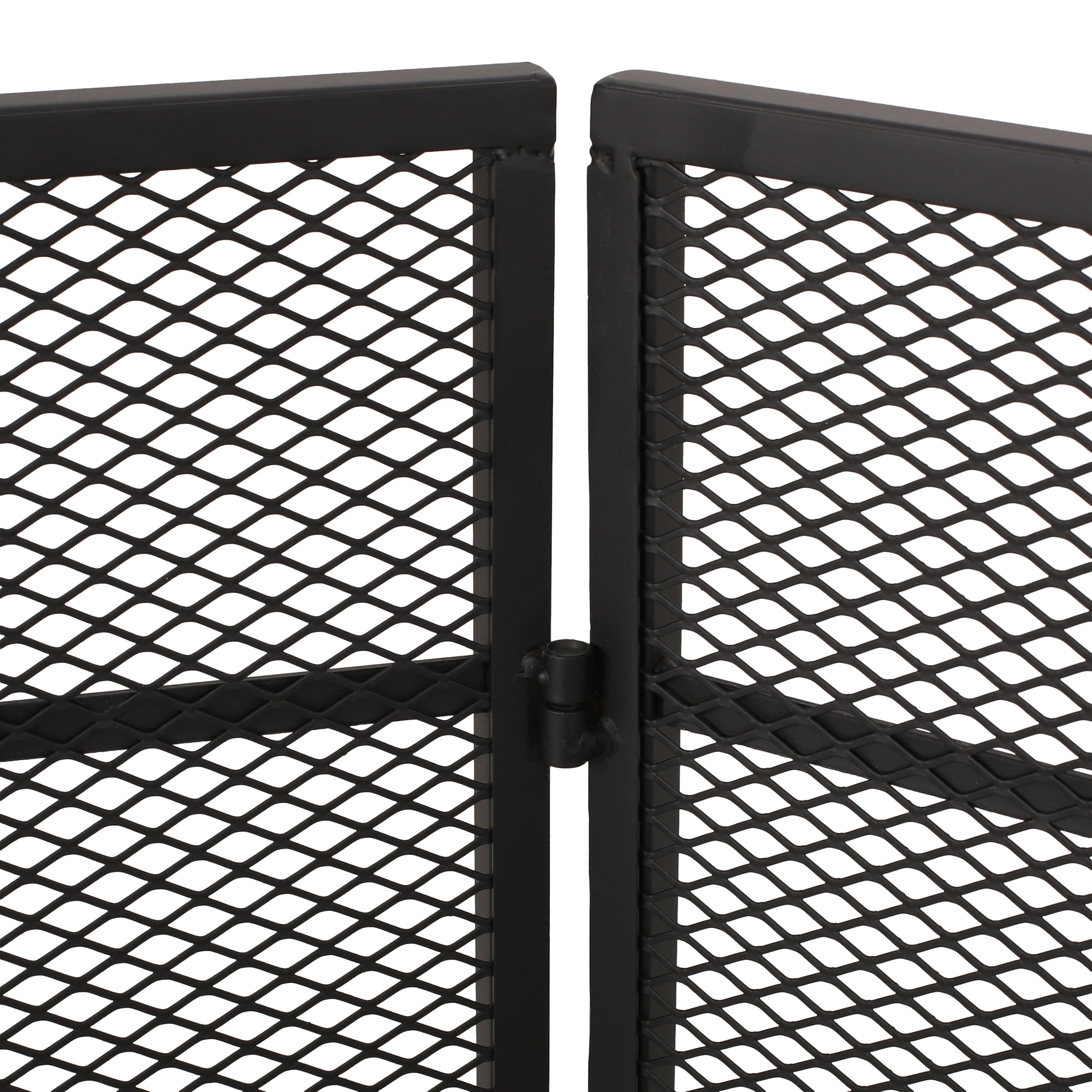 Raven Modern Iron Fireplace Screen