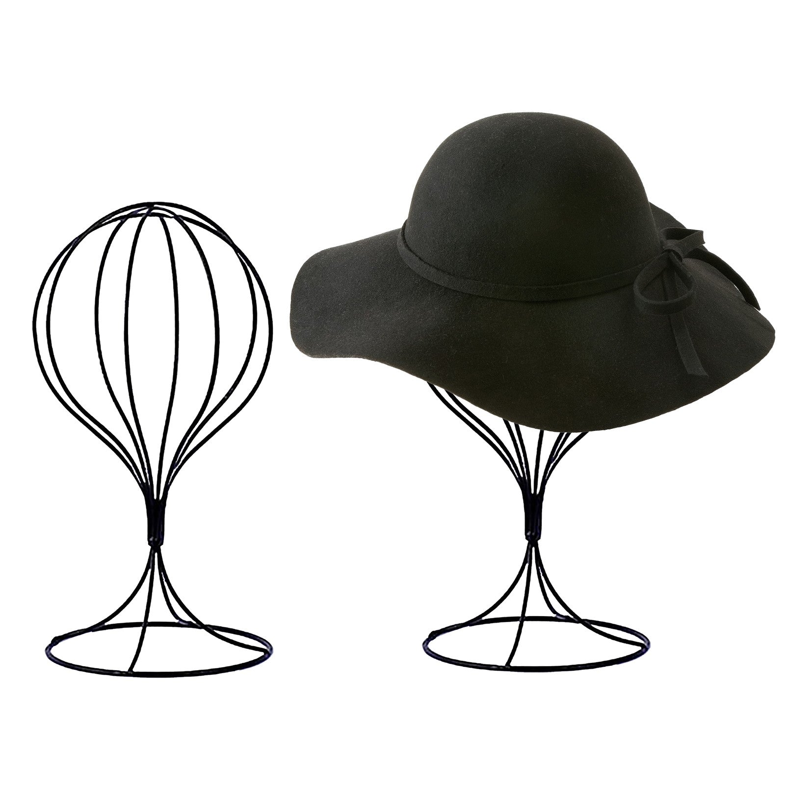 Desktop Ornament Metal Hat Stand Hat Holder Wig Stand Wig Head Hat Wigs Display Stand Holder Wig Home Storage Rack