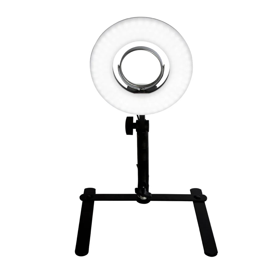 IVLR-LEDRING006-BLK | 8-inch Desktop Studio Ring Light