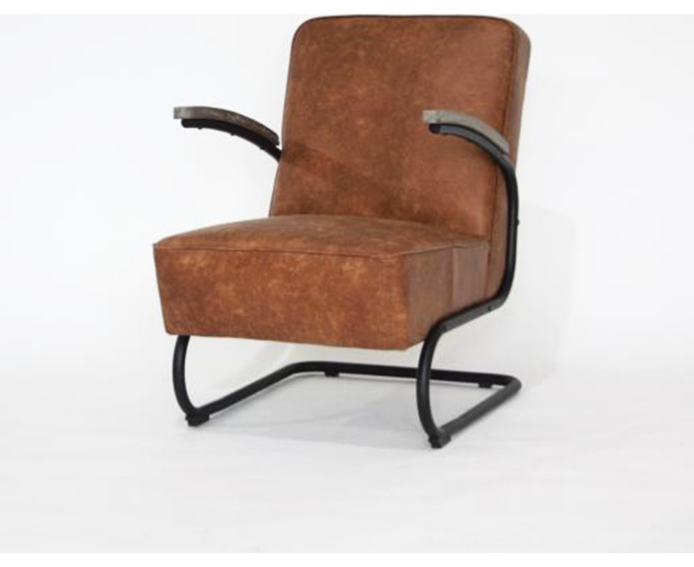 Roco Lounge Chair   Industrial   Armchairs And Accent Chairs   by AFB Decor  Houzz