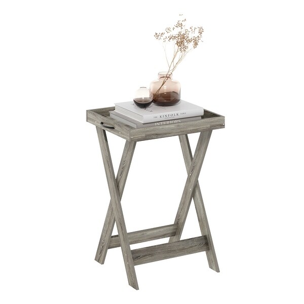 Furinno Classic Tray Table with Removable Tray