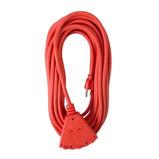 Bergen Industries 25 ft. 143 SJTW 15 Amp125-Volt Outdoor Triple Tap Extension Cord Orange OC251433T