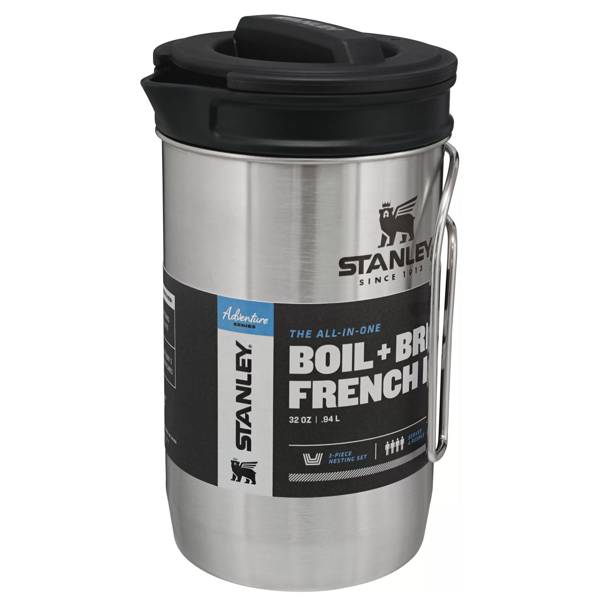 Stanley Stainless Steel Boil and Brew 32 oz. Coffee Press