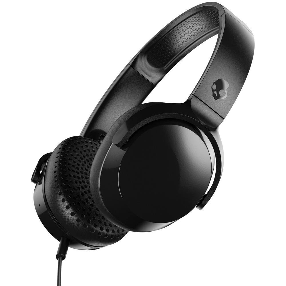 Skullcandy Riff On-Ear Wired Headphones with Microphone in Black S5PXY-L003