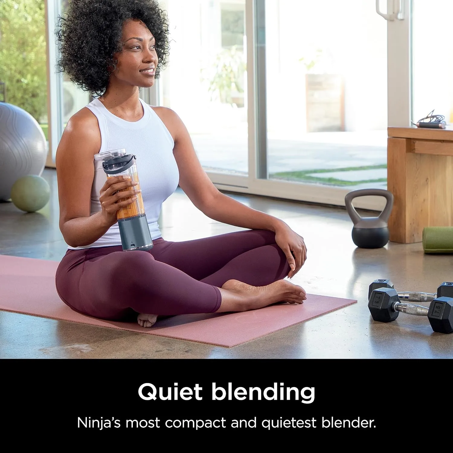 Ninja BC51NV Blast Portable Blender, Cordless, 18oz. Vessel, Personal Blender-for Shakes & Smoothies, BPA Free, Leakproof-Lid & Sip Spout, USB-C Rechargeable, Dishwasher Safe Parts, Denim Blue