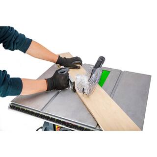 GENESIS 10 in. 15 Amp Table Saw with Metal Stand Miter Gauge Push Stick and Rip Fence GTS10SC