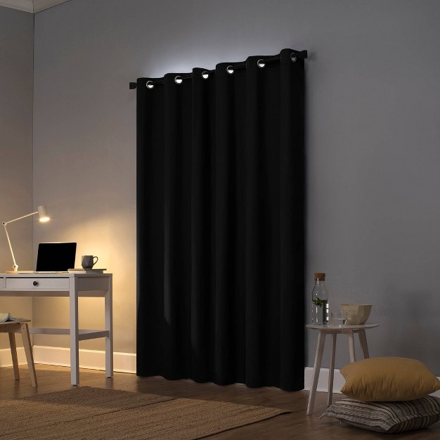 Blackout Cyrus Thermal Curtain Panel Black Sun Zero